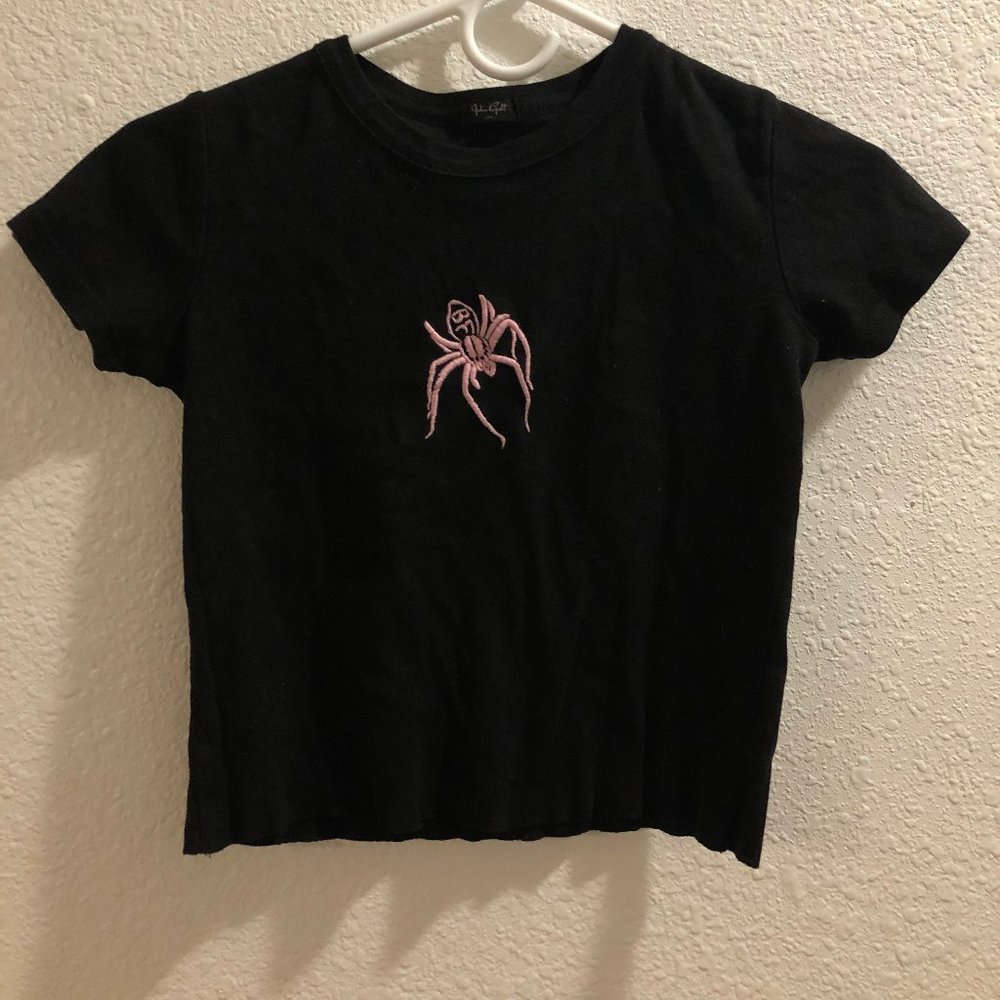 Brandy Melville Pink Spider Crop Top